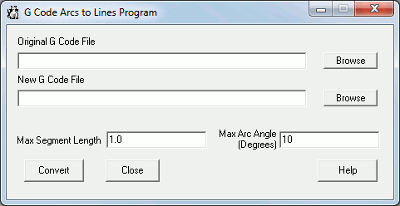 GCode Arcs to Lines