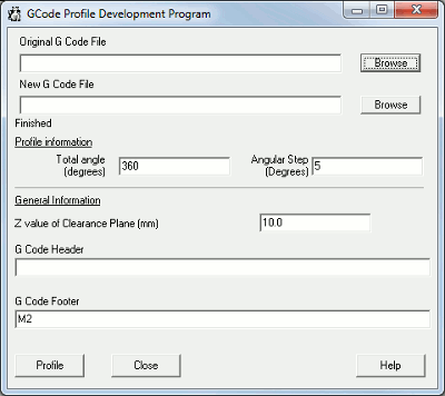 G Code Profile