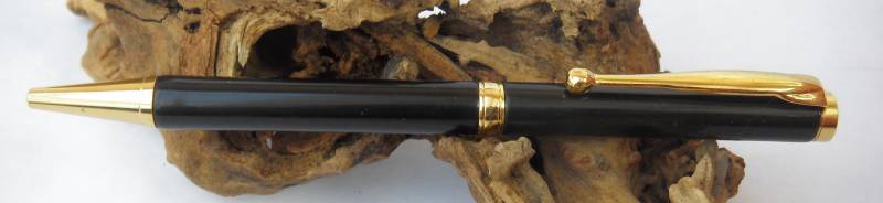 Black and Gold Slimline Pen
